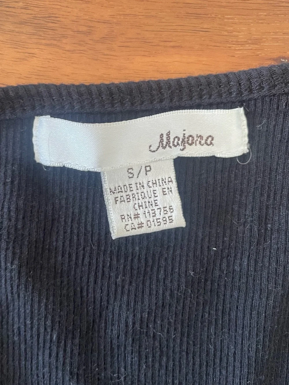 Y2K Majora Black Sequin Striped Tank Top - Picture 3 of 3